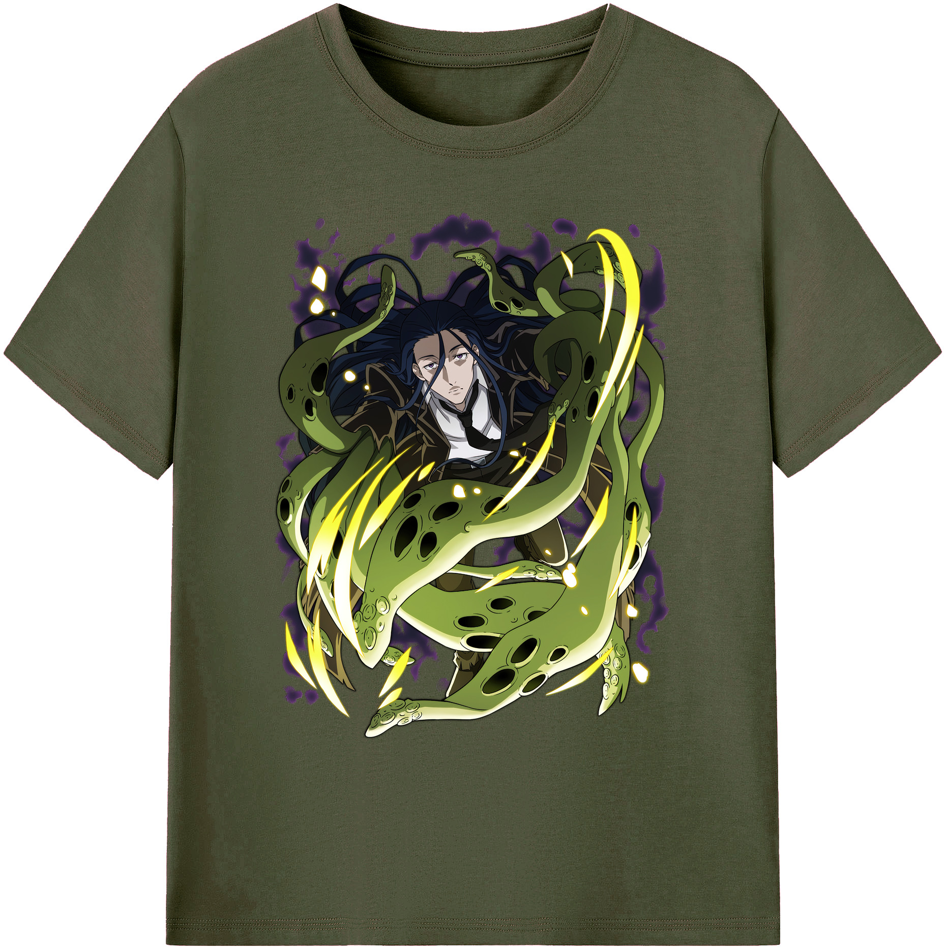 （画像用） 文豪ストレイドッグス Bungo Stray Dogs 綿100％ メンズ半袖Tシャツ｜肌触りやわらか＆通気性